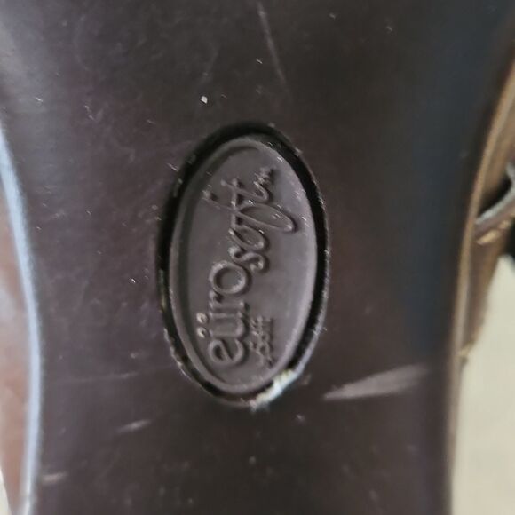 EuroSoft Brown Leather Women's Mules size 8 - Picture 7 of 11